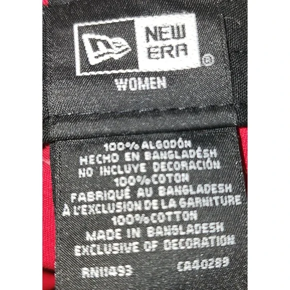 New Era Tampa Bay Buccaneers NFL Womens Red Cap Hat Adjustable - Picture 4 of 6